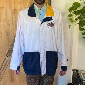 Vintage NFL Starter Jacket Super Bowl XXXII 1998 Sz LG Broncos vs Packers